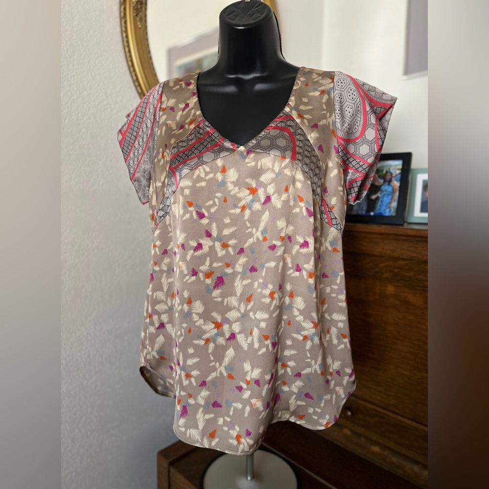 Collective Concepts Multicolor Patterned Blouse